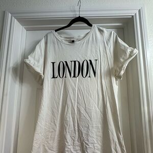 Divided White 'LONDON' Short Sleeve Tee